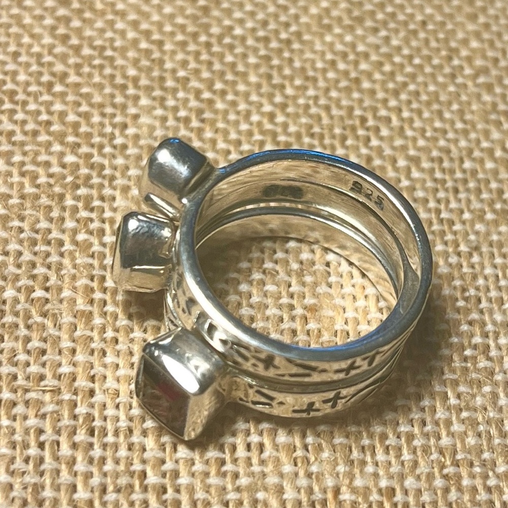 Silpada Gemstone Stack Rings - Picture 3 of 9